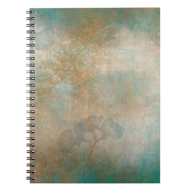 Leaves grunge background wallpaper notebook (Front)