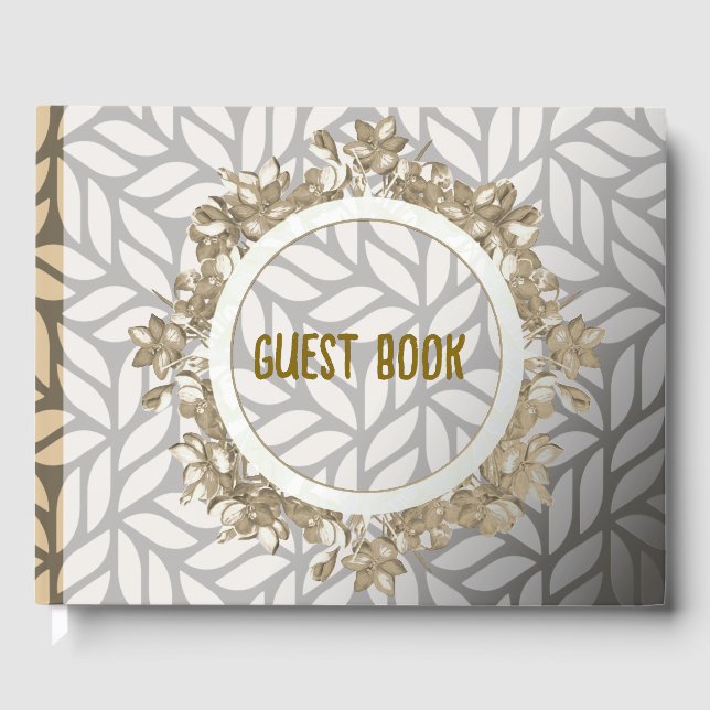 Leaves Guest Book (Front)