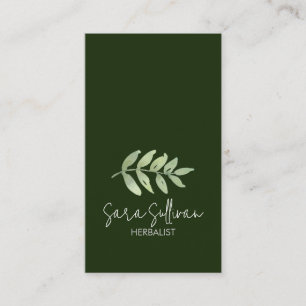 Leaves Herbal Medicine Herbs  Business Card