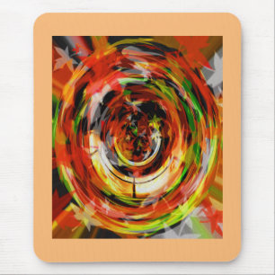 Leaves in the wind art mouse pad