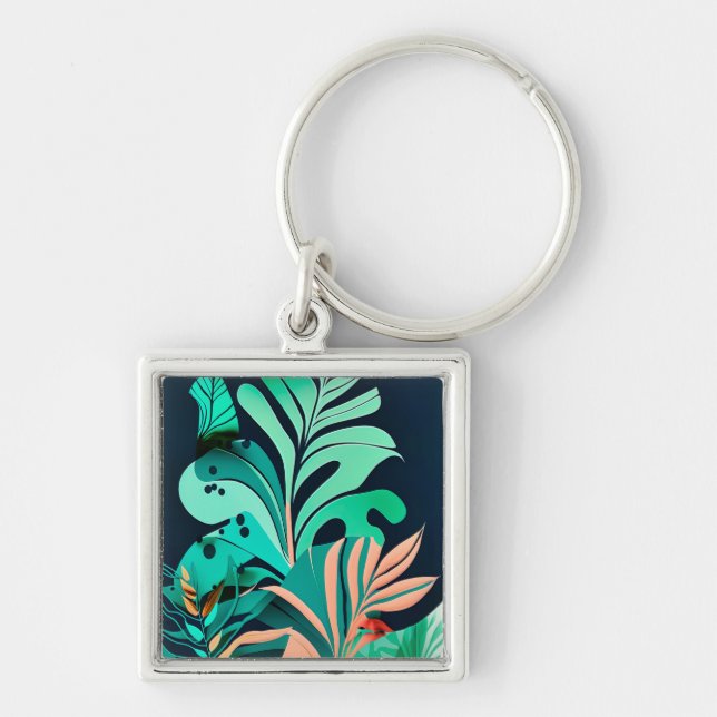 leaves key ring (Front)