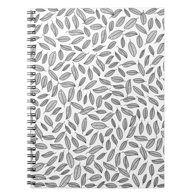 Leaves leaf background wallpaper notebook (Front)