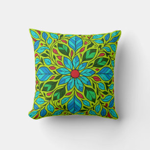 Leaves Mandala Design Cushion