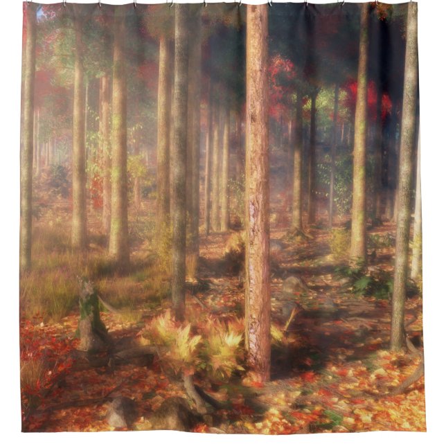 Leaves of Gold Shower Curtain (Front)