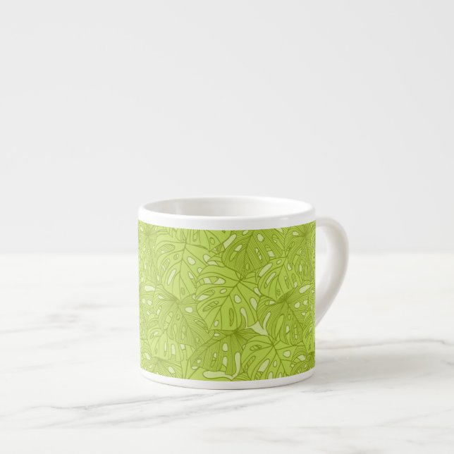 Leaves of Palm Tree Espresso Cup (Front Right)