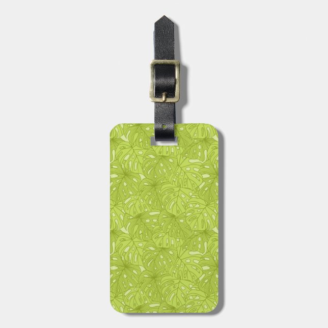 Leaves of Palm Tree Luggage Tag (Front Vertical)