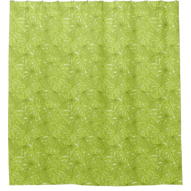 Leaves of Palm Tree Shower Curtain (Front)