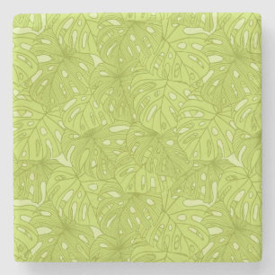 Leaves of Palm Tree Stone Coaster