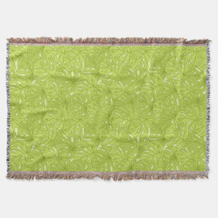 Leaves of Palm Tree Throw Blanket