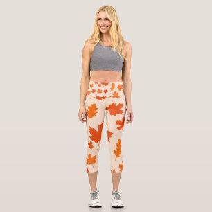 Leaves of Thanks Capri Leggings