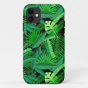 Leaves Of Tropical Palm Trees iPhone 11 Case
