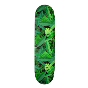 Leaves Of Tropical Palm Trees Skateboard