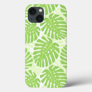 Leaves Of Tropical Plant - Monstera Pattern iPhone 13 Case