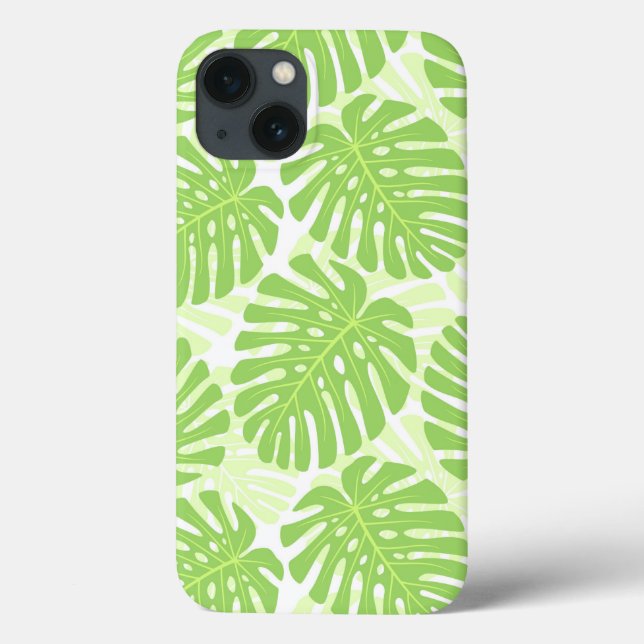 Leaves Of Tropical Plant - Monstera Pattern Case-Mate iPhone Case (Back)