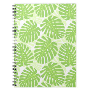 Leaves Of Tropical Plant - Monstera Pattern Notebook