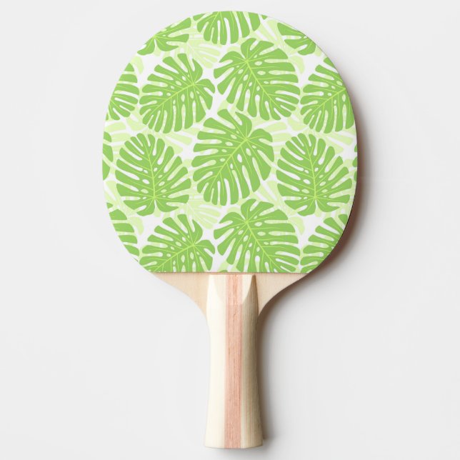 Leaves Of Tropical Plant - Monstera Pattern Ping Pong Paddle (Front)