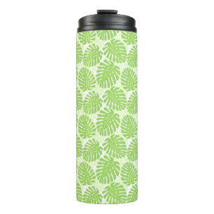 Leaves Of Tropical Plant - Monstera Pattern Thermal Tumbler