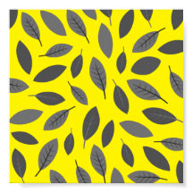 Leaves Over Yellow