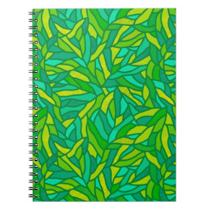 Leaves patchwork notebook