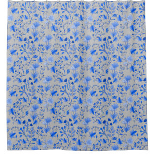Leaves Pattern 12.bw LGrey BG Shower Curtain
