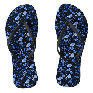 Leaves Pattern 12.bw offwhite BG Thongs