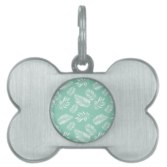 Leaves Pattern 14 Pet ID Tag (Front)
