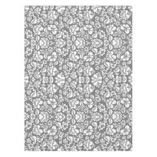 Leaves pattern 14b Grey BG Tablecloth