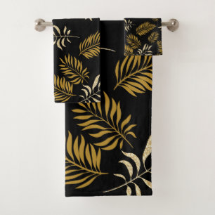 Leaves Pattern 16 Bath Towel Set