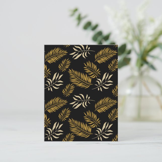 Leaves Pattern 16 Postcard (Standing Front)