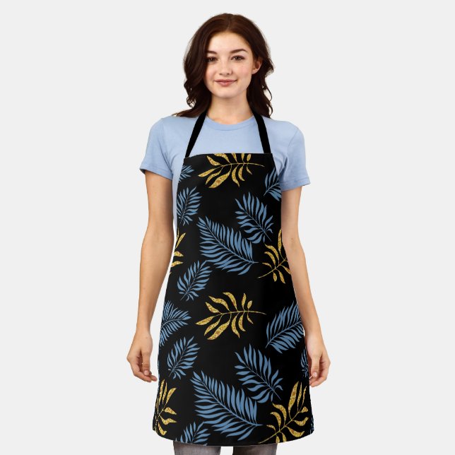 Leaves Pattern 17 Apron (Worn)