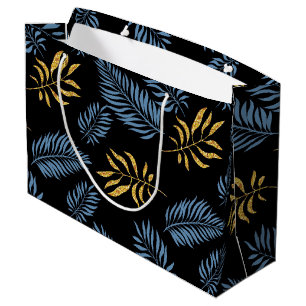 Leaves Pattern 17 Large Gift Bag
