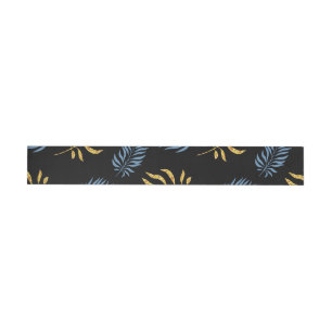 Leaves Pattern 17 Wrap Around Label
