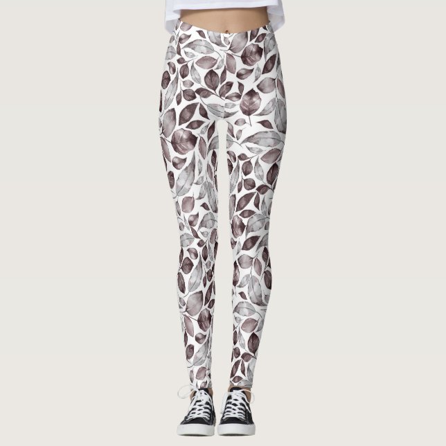 Leaves. Pattern 4 Leggings (Front)