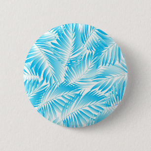 Leaves pattern 6 cm round badge