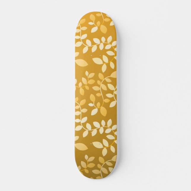 Leaves Pattern 6 Skateboard (Front)