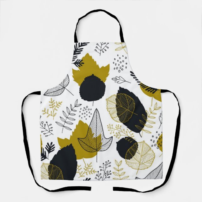 Leaves pattern apron (Front)