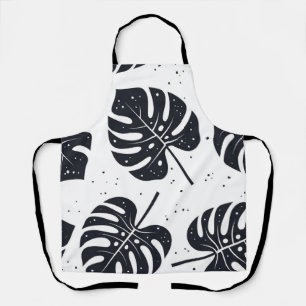 Leaves pattern apron