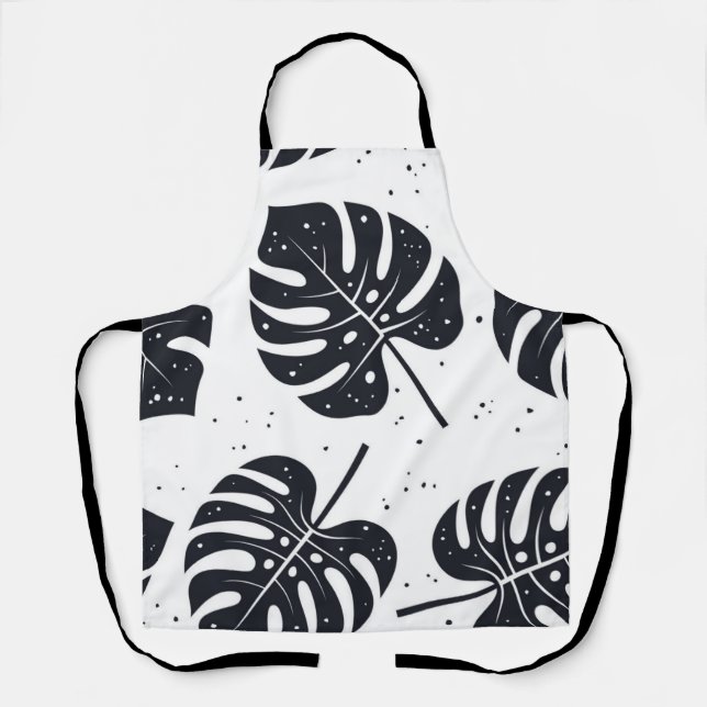 Leaves pattern apron (Front)