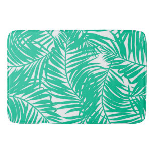 Leaves pattern bath mat