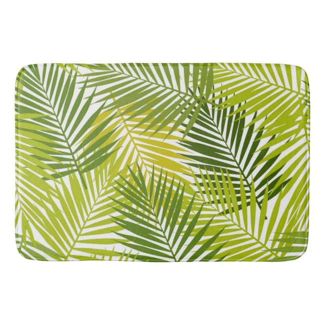 Leaves pattern bath mat (Front)