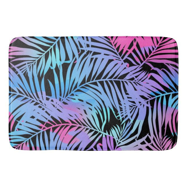 Leaves pattern bath mat (Front)