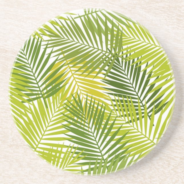 Leaves pattern coaster (Front)