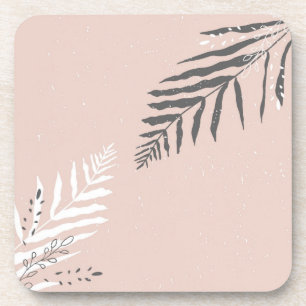 Leaves pattern coaster