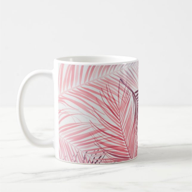 Leaves pattern coffee mug (Left)