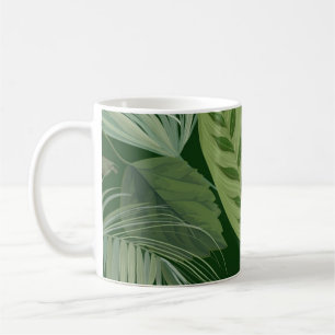 Leaves pattern coffee mug