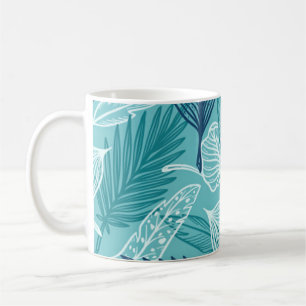 Leaves pattern coffee mug