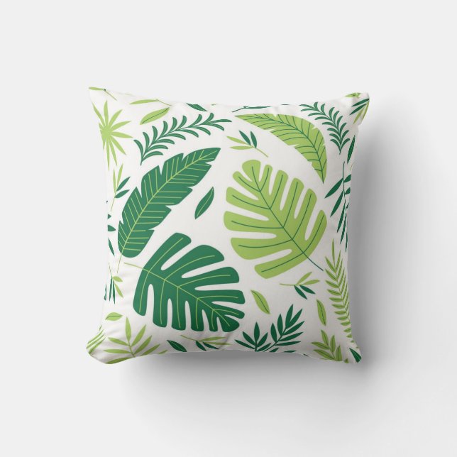 Leaves pattern cushion (Front)