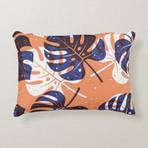 Leaves pattern decorative cushion