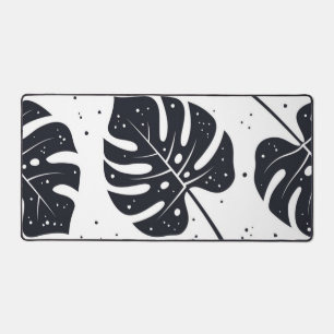 Leaves pattern desk mat