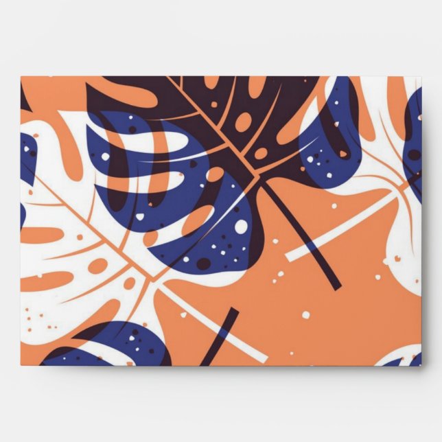 Leaves pattern envelope (Front)